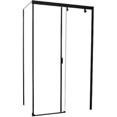 Душевой уголок Cerutti SPA Marbella 120B 120x80 R 7910 профиль Черный стекло прозрачное