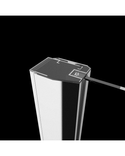 Душевой уголок Radaway Torrenta KDD 90L×80R графитовое