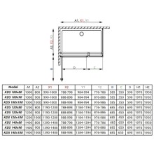 Душевой уголок Radaway EOS KDS 100 L×100 прозрачное