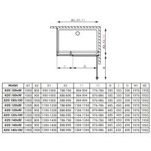 Душевой уголок Radaway EOS KDS 100 R×100 прозрачное