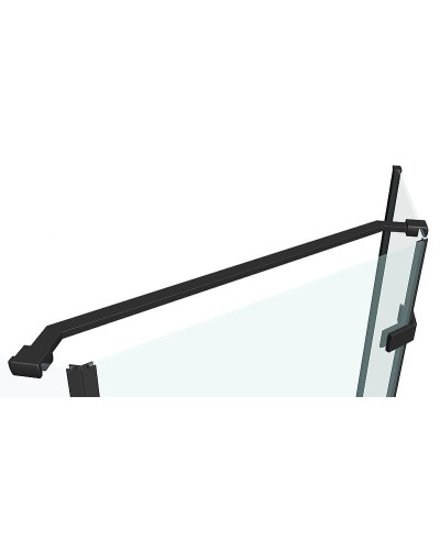 Душевой уголок Abber 90х90 AG05090B фурнитура Черная стекло прозрачное