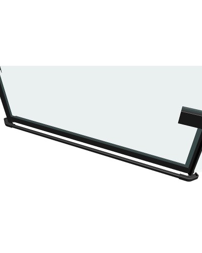 Душевой уголок Abber 100х100 AG05100B профиль Черный стекло прозрачное