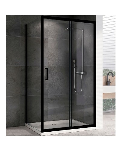 Душевой уголок Abber Schwarzer Diamant 150х90 AG30150B-S90B профиль Черный стекло прозрачное