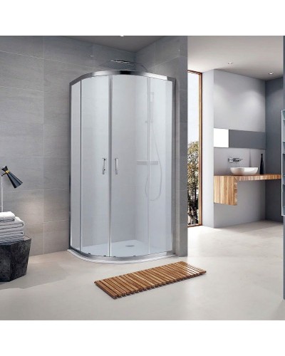 Душевой уголок Koller Pool Aqua Line 90X90 R90RG профиль Хром стекло матовое