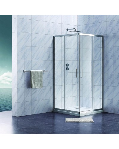 Душевой уголок Koller Pool Aqua Line 90X90 S90SC профиль Хром стекло прозрачное