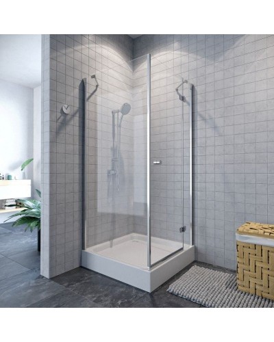 Душевой уголок Koller Pool Waterfall Line 90X90 AC9E профиль Хром стекло прозрачное