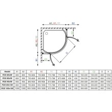 Душевой уголок Radaway Almatea PDD E 90×80 коричневое
