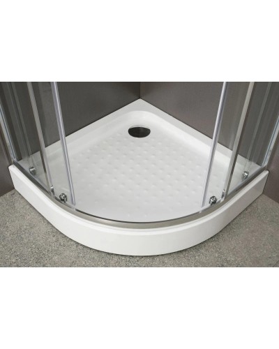 Душевой уголок с поддоном 90х90х200 см BelBagno Uno текстурное UNO-GL-R-2-90-P-CR-TR