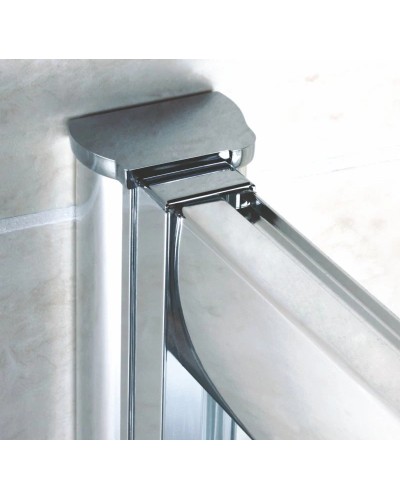 Душевой уголок Cezares Pratico 120х90 см текстурное стекло PRATICO-RH-1-120/90-P-Cr