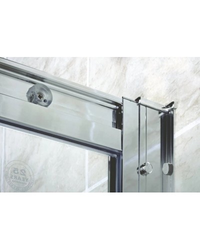 Душевой уголок Cezares Pratico 120х90 см текстурное стекло PRATICO-RH-1-120/90-P-Cr