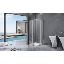 Душевой уголок Good Door Idea CR-100-C-CH 100х100 профиль Хром стекло прозрачное