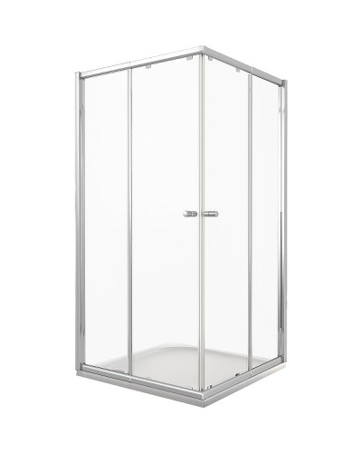 Душевой уголок Good Door Lira CR-100-C-CH 100х100 профиль Хром стекло прозрачное