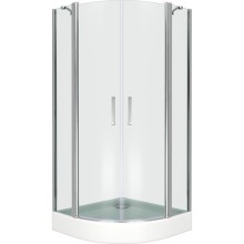 Душевой уголок Good Door Pandora R-80-C-CH 80х80 профиль Хром стекло прозрачное