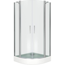 Душевой уголок Good Door Pandora R-80-C-CH 80х80 профиль Хром стекло прозрачное