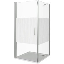 Душевой уголок 80х80 см Good Door Pandora CR-80-T-CH прозрачное с рисунком