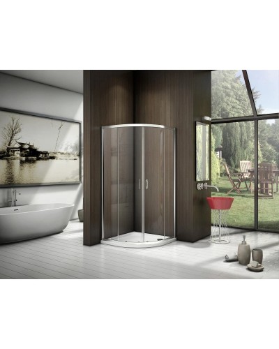 Душевой уголок 80х80 см Good Door Latte R-80-C-WE прозрачное