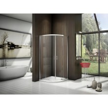 Душевой уголок 100х100 см Good Door Latte R-100-C-WE прозрачное