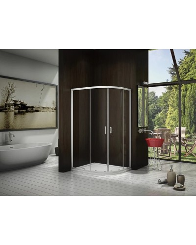 Душевой уголок 120х80 см Good Door Latte R-120-C-WE прозрачное