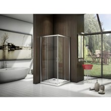 Душевой уголок 90х90 см Good Door Latte CR-90-C-WE прозрачное