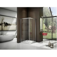 Душевой уголок 90х90 см Good Door Latte CR-90-C-WE прозрачное