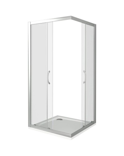 Душевой уголок 100х100 см Good Door Latte CR-100-C-WE прозрачное