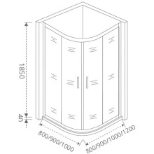 Душевой уголок 80х80 см Good Door Infinity R-80-C-CH прозрачное