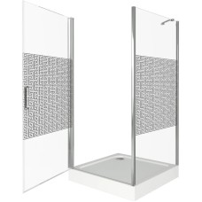 Душевой уголок 100х100 см Good Door Fantasy CR-100-F-CH прозрачный с рисунком