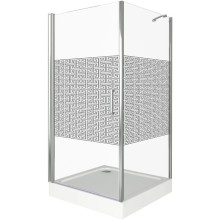 Душевой уголок 100х100 см Good Door Fantasy CR-100-F-CH прозрачный с рисунком