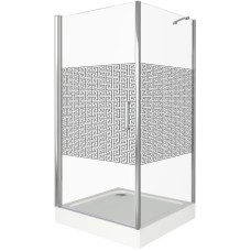 Душевой уголок 100х100 см Good Door Fantasy CR-100-F-CH прозрачный с рисунком