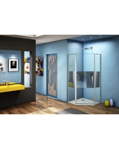 Душевой уголок 90х90 см Good Door Fantasy PNT-90-F-CH прозрачный с рисунком