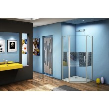 Душевой уголок 100х100 см Good Door Fantasy PNT-100-F-CH прозрачный с рисунком