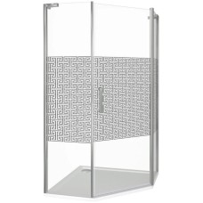 Душевой уголок 100х100 см Good Door Fantasy PNT-100-F-CH прозрачный с рисунком