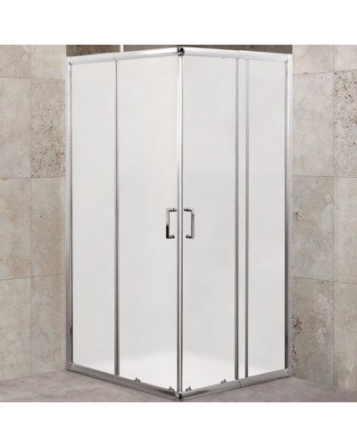 Душевой уголок BelBagno Unique 100х100 UNIQUE-A-2-85/100-M-Cr профиль Хром стекло матовое