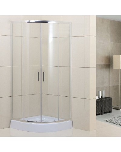 Душевой уголок BelBagno Uno 100х100 UNO-195-R-2-100-C-Cr профиль Хром стекло прозрачное