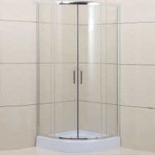 Душевой уголок BelBagno Uno 100х100 UNO-195-R-2-100-C-Cr профиль Хром стекло прозрачное