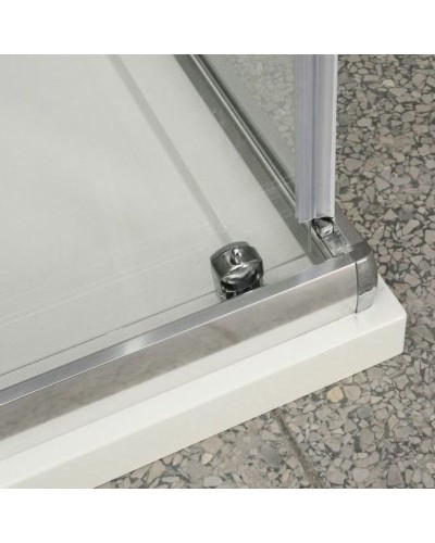 Душевой уголок BelBagno Uno 110х80 UNO-AH-1-110/80-M-Cr профиль Хром стекло матовое