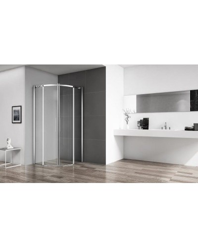 Душевой уголок BelBagno Acqua 100x100 ACQUA-R-2-100-C-Cr профиль Хром стекло прозрачное