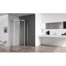 Душевой уголок BelBagno Acqua 80x80 ACQUA-R-2-80-C-Cr профиль Хром стекло прозрачное
