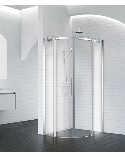 Душевой уголок BelBagno Acqua 90x90 ACQUA-R-2-90-C-Cr профиль Хром стекло прозрачное