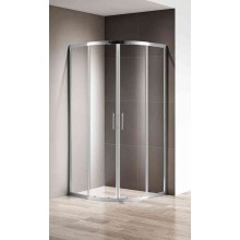 Душевой уголок Cezares Silder 100х100 SLIDER-R-2-90/100-C-Cr профиль Хром стекло прозрачное