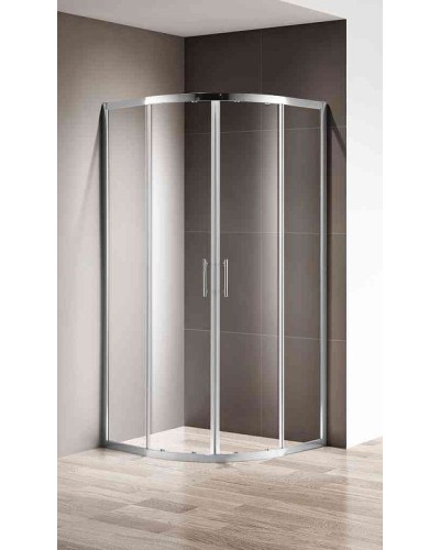 Душевой уголок Cezares Silder 100х100 SLIDER-R-2-90/100-C-Cr профиль Хром стекло прозрачное