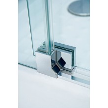 Душевой уголок Cezares Silder 100х100 SLIDER-R-2-90/100-C-Cr профиль Хром стекло прозрачное