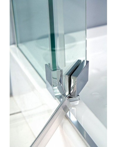 Душевой уголок Cezares Silder 100х100 SLIDER-R-2-90/100-C-Cr профиль Хром стекло прозрачное