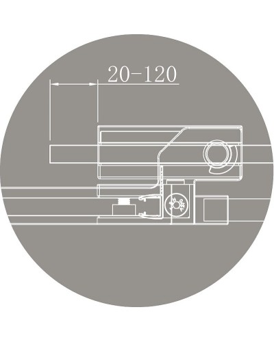 Душевой уголок Cezares Silder 100х100 SLIDER-R-2-90/100-C-Cr профиль Хром стекло прозрачное