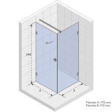Душевой уголок Riho SZ Scandic NXT X201 77х77 P G001032120 (GX02022C2) профиль Хром стекло прозрачное