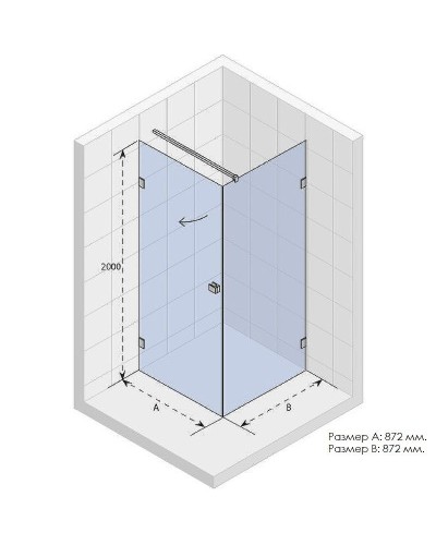 Душевой уголок Riho SZ Scandic NXT X201 87х87 P G001040120 (GX02032C2) профиль Хром стекло прозрачное