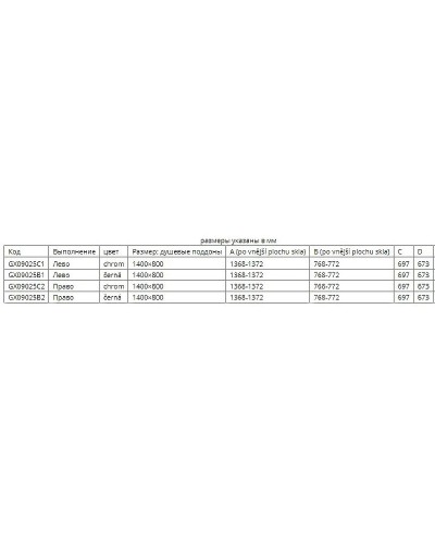 Душевой уголок Riho SZ Scandic NXT Х203 137х77 L G001071120 (GX09025C1) профиль Хром стекло прозрачное
