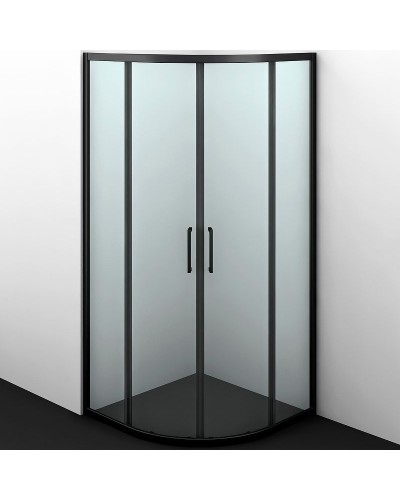 Душевой уголок WasserKRAFT Dill 90x90 61S01 профиль Черный матовый стекло прозрачное