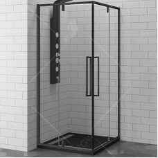 Душевой уголок RGW Stilvoll SV-33-B 80х80 06323388-14 профиль Черный стекло прозрачное