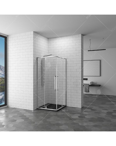 Душевой уголок RGW Stilvoll SV-33 100х100 06323300-11 профиль Хром стекло прозрачное